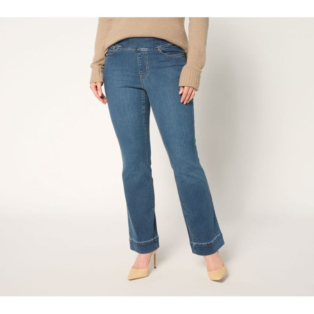 Belle by Kim Gravel Women's Petite Pants 14P Medium Grey Heather A696717